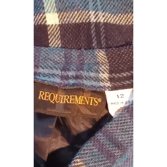 Requirements Women's Size 12 Vintage "90's" Wool Blend Midi Skirt - Picture 5 of 6